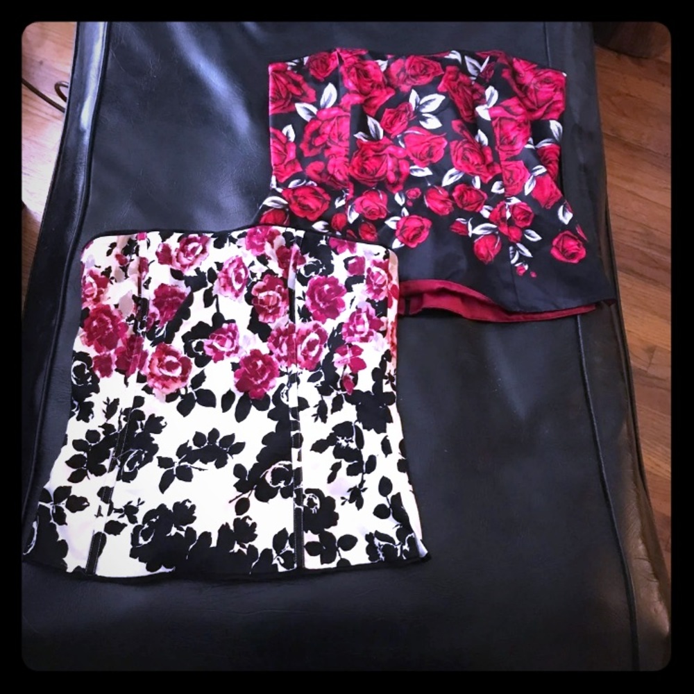 2 corset tops